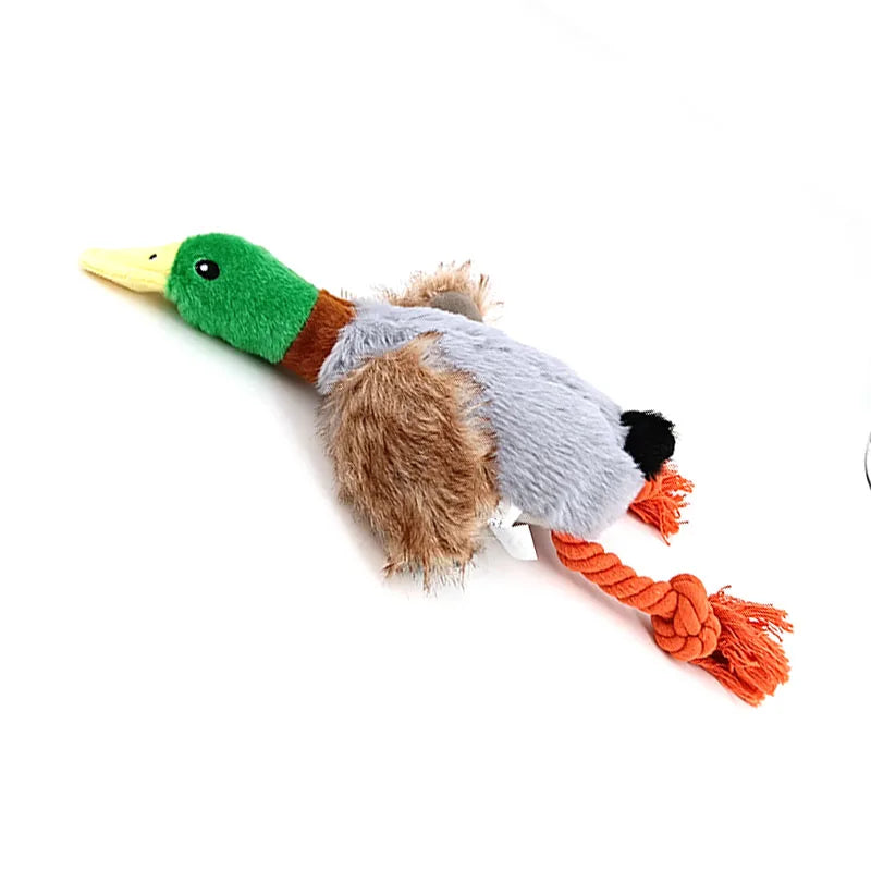 Pelúcia Pato Selvagem com Som – Brinquedo Interativo para Cães