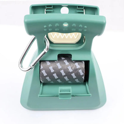 Pegador Dobrável com Porta-Sacos – Coletor Higiênico para Fezes de Cães