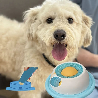 Comedouro Lento e Bolinha de Lamber 2 em 1 – Anti-Ansiedade para Cães e Gatos