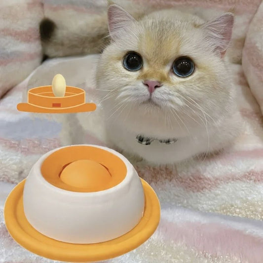 Comedouro Lento e Bolinha de Lamber 2 em 1 – Anti-Ansiedade para Cães e Gatos